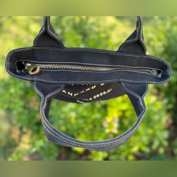 Marc by Marc Jacobs Distressed Canvas Black Small Tote Model #: 0622.61 - Picture 6 of 15